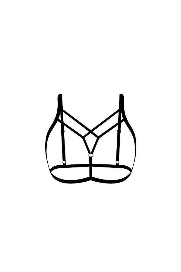 Lingerie Femme Sexy Ensemble Homme Sexy Hot y22k Femmes Top Strappy Halter Bustier Sexy Bandage Creux Soutien-Gorge élastique