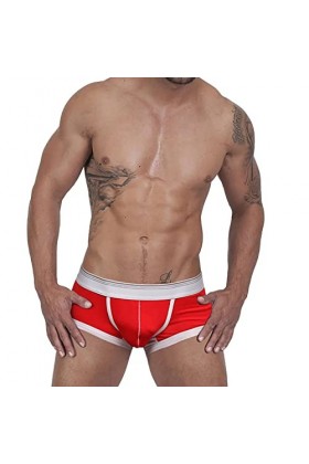Beokeuioe Sous-vêtements pour homme en coton doux pour homme - Sous-vêtements - Boxer en coton - Sous-vêtements à taille bass