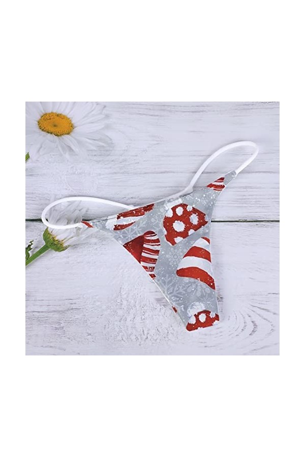 Aoklidil Culotte sexy confortable pour femme Motif sexy Culotte basse taille Doux Sexy Culotte Sous-vêtements Femme, B-gris.,