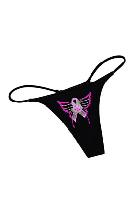 Aoklidil Culotte pour femme sans empreinte - Confortable et sexy - Motif sexy - Taille basse - Doux et sexy - Dos G - String 