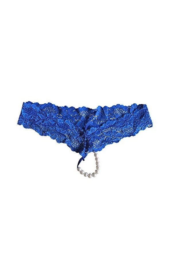 Cordes de Dentelle sous-vêtements Les Strings Sexy de Lady Lingerie Culottes Lady G Women Lingerie Douce Blue, One Size 
