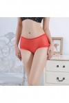 Culottes de Absorbante Menstruelle Femme String Stretch Pantalons Triangle en Pur Coton et Soie 2023 Nouveau Couleur Unie Sli