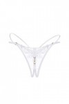Générique Dentelle Femmes Thong sous-vêtements Thong Pantalons Culottes Dames Briefs Sexy Lingerie Noir Sexy White, One Size
