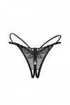 Générique Dentelle Femmes Thong sous-vêtements Thong Pantalons Culottes Dames Briefs Sexy Lingerie Noir Sexy Black, One Size