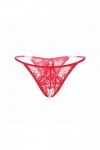 Junhasgood Strings Hot Sexy Femme élégant T Sexy Lingerie Dentelle Retour Doux Thong Culotte de Nuit Confortable 0330FRQA-Re