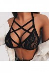 BOTCAM Harnais élastique soutien-gorge cage bustier soutien-gorge bretelles femmes soutien-gorge évider séduisante lingerie N