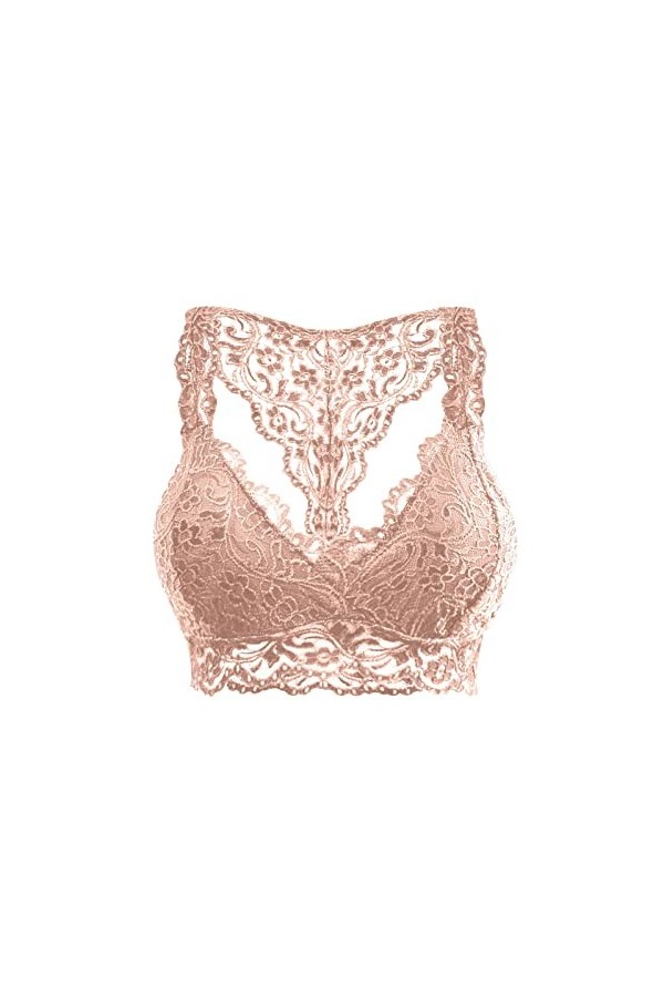 CUTeFiorino & Dessous Sexy Sous-vêtements pour femmes Grande taille Gilet Crop Wire Soutien-gorge Lingerie Col en V Lingerie 