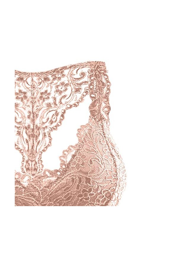 CUTeFiorino & Dessous Sexy Sous-vêtements pour femmes Grande taille Gilet Crop Wire Soutien-gorge Lingerie Col en V Lingerie 