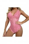 LIBELLEFLY Body tendance pour femme, lingerie de jeu de rôle, lingerie sexy pour femme, costume rouge à carreaux, lingerie se