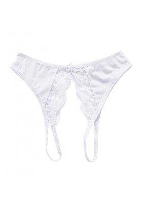 Lingerie Femme Sexy Ensemble Homme Sexy Hot y25k Femmes Sexy Open File String Transparent Mesh Avant Et Arrière Open File Lac