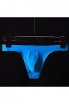 Sous-vêtements en satin pour homme - Solides - Sexy - Culotte sexy - Culotte pour homme - String - S L - Noël, bleu ciel, XL