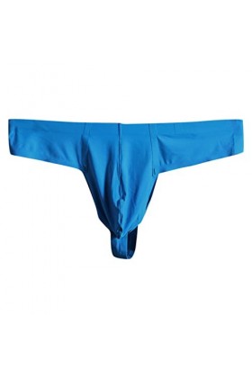 Sous-vêtements de ski pour homme - Sous-vêtement tendance - Solide - Sexy - Culotte - Culotte longue - Boxer pour homme, bleu