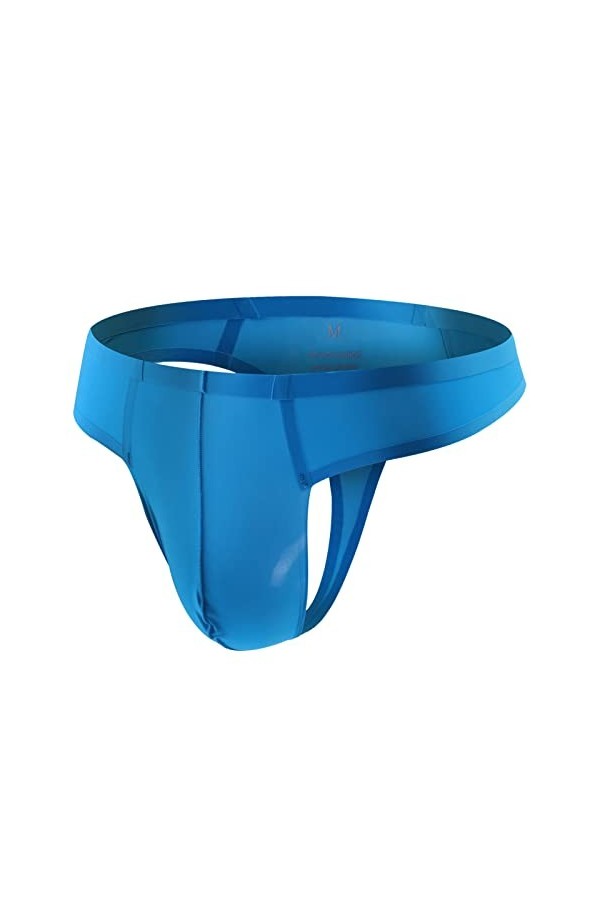 Sous-vêtements de ski pour homme - Sous-vêtement tendance - Solide - Sexy - Culotte - Culotte longue - Boxer pour homme, bleu