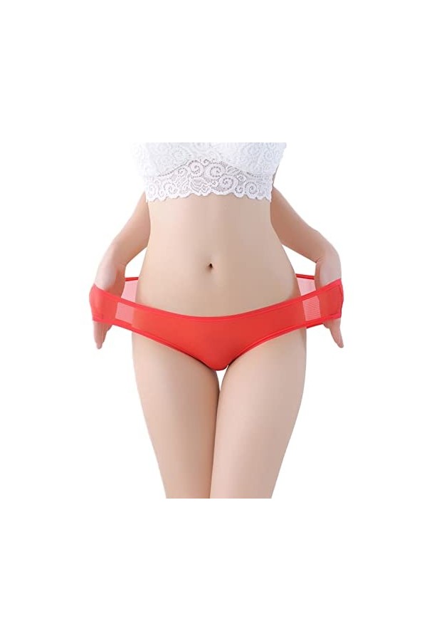 Culottes sexy en dentelle pour femme - Lingerie sexy - Culotte confortable - Culotte à la taille - Sous-vêtements sans coutur