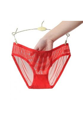 Culottes sexy en dentelle pour femme - Lingerie sexy - Culotte confortable - Culotte à la taille - Sous-vêtements sans coutur