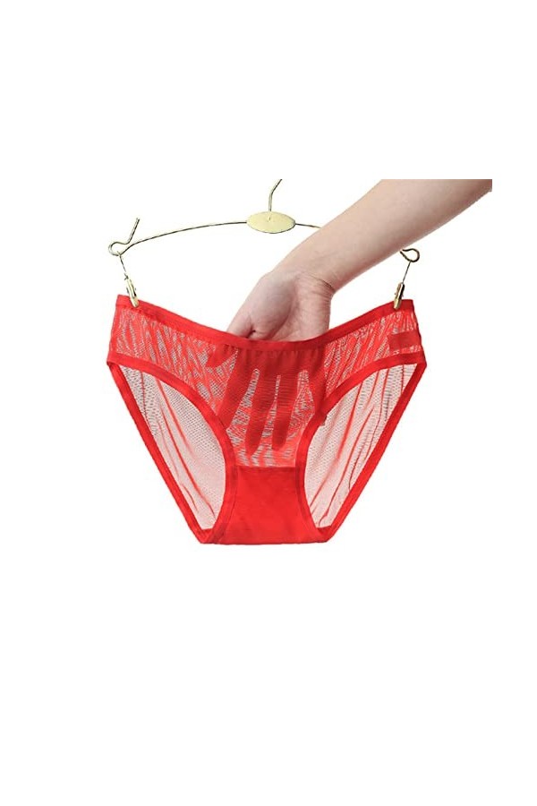 Culottes sexy en dentelle pour femme - Lingerie sexy - Culotte confortable - Culotte à la taille - Sous-vêtements sans coutur