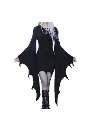 WinvOx Robes pour femmesBatwing SleeveShopping Sexy Robe mère de robe, Noir , XXL