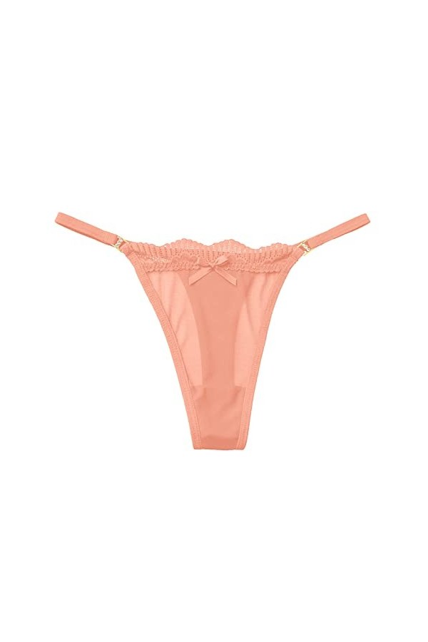 Lingerie Femme Sexy Ensemble Homme Sexy Hot y*2*k Femmes Sexy Bow Knot Culotte Mesh Full Sheer Lace Seamless String Culotte B