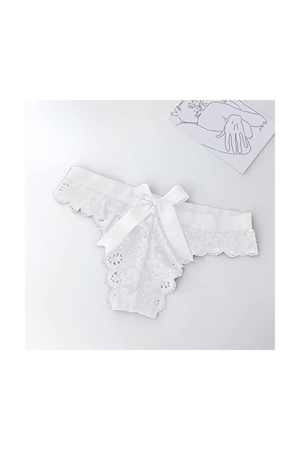 PANPANY Culottes pour Femme Culottes Tanga Dentelle Slips Panties Soutien-Gorge Multipack sous Vetements Multicolore Femme sa