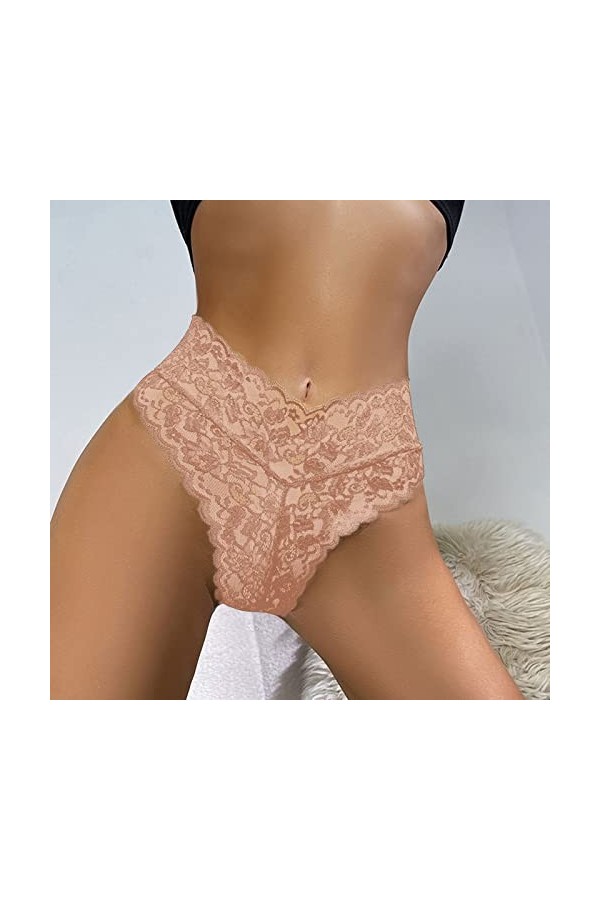 PANPANY Culottes pour Femme Slips Soutien-Gorge Confortables Dentelle Multipack Femme Panties Tanga Culottes Multicolore sous