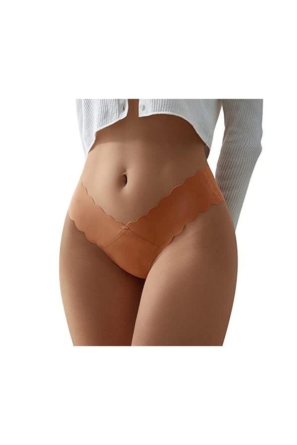 PANPANY Culottes pour Femme Slips Panties Femme sans Couture Confortables Taille Basse Sexy Culottes sous Vetements Soutien-G