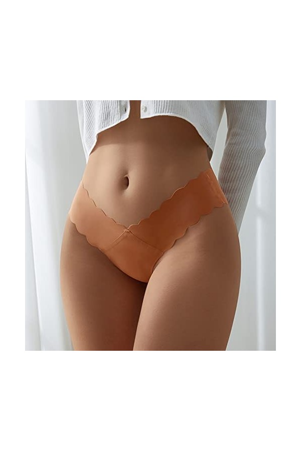 PANPANY Culottes pour Femme Slips Panties Femme sans Couture Confortables Taille Basse Sexy Culottes sous Vetements Soutien-G