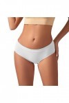 Culotte pour femme - Culotte taille haute - Culotte pour femme - Doux pour le ventre - Taille basse, Blanc., L