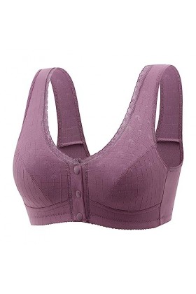 Soutien-gorge de sport classique avec armatures sexy - Sous-vêtements sexy pour femme - Dentelle florale - Bralette - Soutien