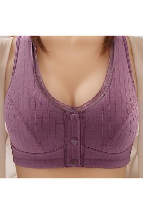 Soutien-gorge de sport classique avec armatures sexy - Sous-vêtements sexy pour femme - Dentelle florale - Bralette - Soutien