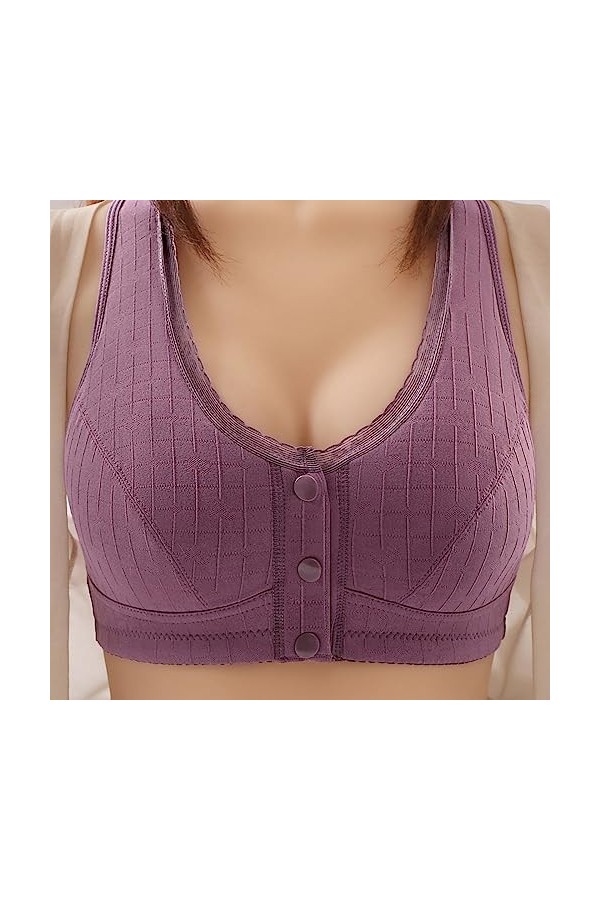 Soutien-gorge de sport classique avec armatures sexy - Sous-vêtements sexy pour femme - Dentelle florale - Bralette - Soutien