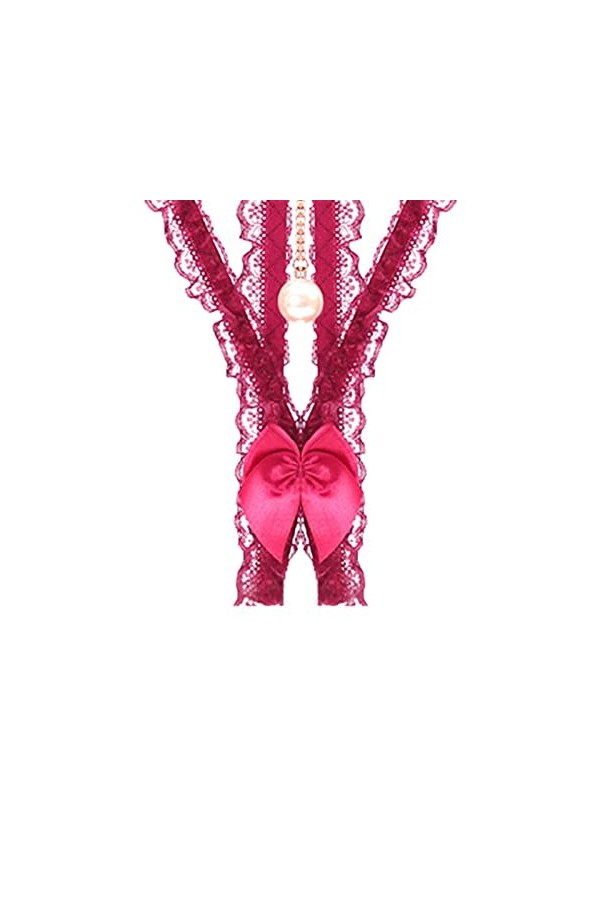 Lingerie Femme Sexy Ensemble Homme Sexy Hot y28.k Femmes Transparent Sexy Hot Open File Low Rise Lace Pearl String Creux Ense