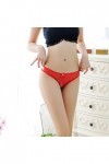 BIISDOST Culottes Femmes Culottes Cordes lanières sous-vêtements Dentelle Sexy G Transparent Pantalon Sexy Ouverte Red, One 
