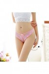 BIISDOST Super sous-vêtements Femmes Briefs Strings Sexy Culotte Corde Mince Dentelle G Hollow Lingerie Accessoire Pink, One