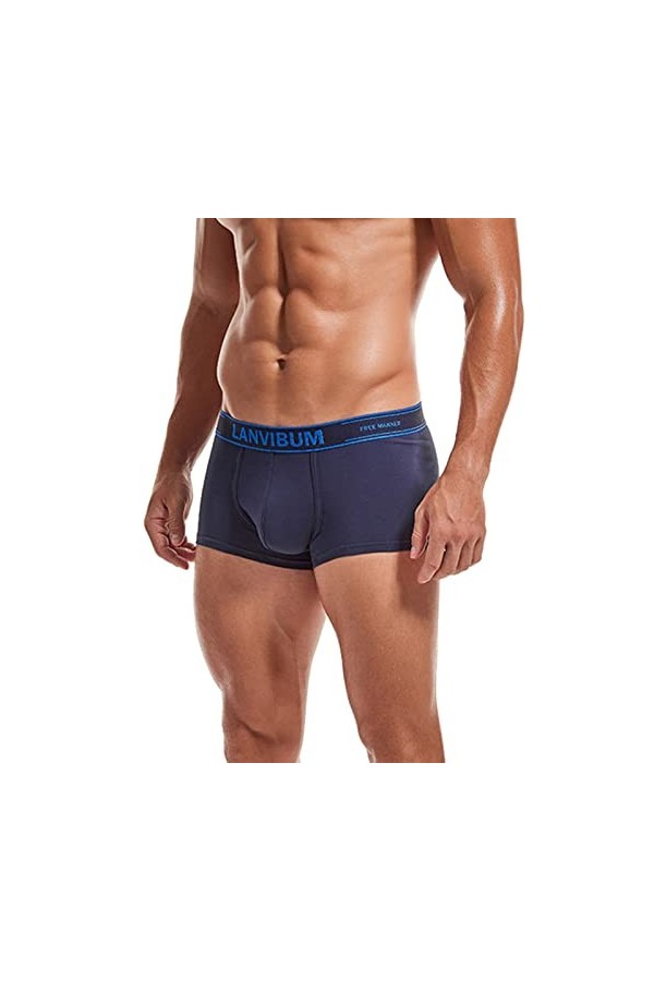 Beokeuioe Boxer pour homme - Respirant - Rétro - Sous-vêtements - Sous-vêtements classiques - Sans coutures - Pour le sport e