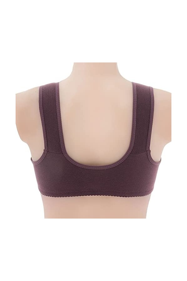 Générique Gilet de Confort sous-vêtement pour Femme Soutien-Gorge Grande Taille Bouton Avant imprimé intimes Bustier Corset S