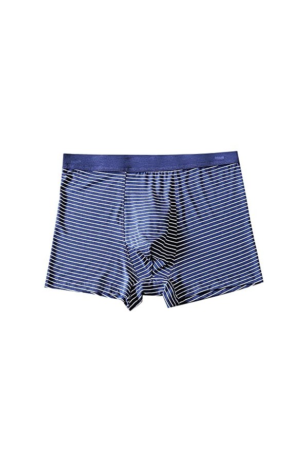 UnoSheng Basketball Sous-vêtements Hommes Rayé -Culotte Homme, Boxer Sexy Jeunesse Rouge, Grand Boxer Respirant Hommes Sous-V