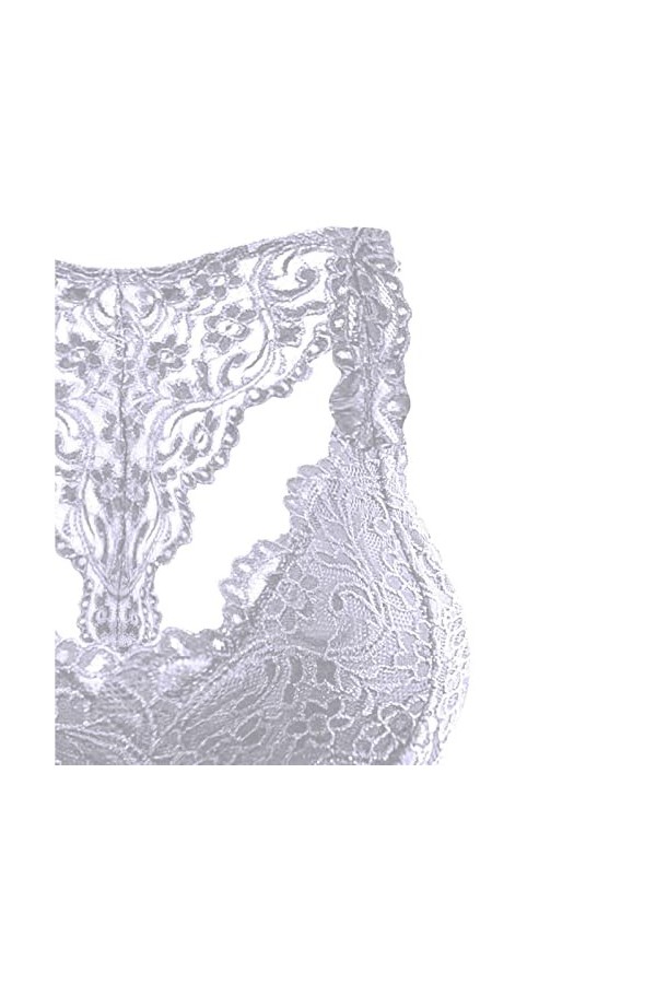 CUTeFiorino & Dessous Sexy Sous-vêtements pour femmes Grande taille Gilet Crop Wire Soutien-gorge Lingerie Col en V Lingerie 