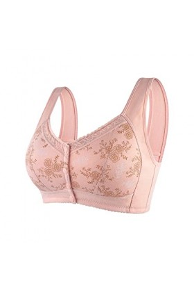 Lingerie Sexy Femme Coquine Hot Grande Taille Womens No Steel Ring Front Close Bra T Back Plus Size Soutien-Gorge sans Doublu