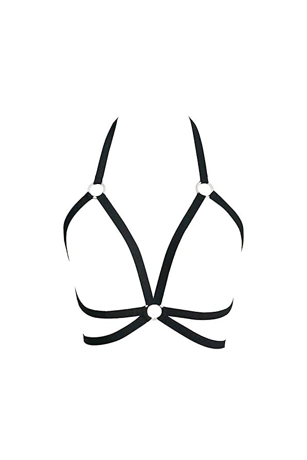 Cage élastique Soutien-Gorge séduisante Cage Strappy Bustier Bra Creux Soutien-Gorge Femmes à lextérieur Lingerie Robe Sexy 