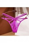 Générique Femmes Pantalon sous-vêtements Thong Thong Sexy Ladies Briefs Dentelle Culotte Lingerie Sexy Sensuelle Hot Pink, O