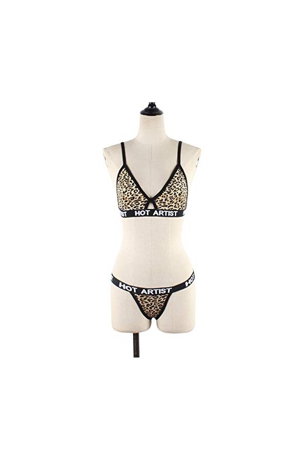 Lingerie sexy pour femme - Corset en maille solide avec armatures - Vêtements de nuit pour femme, jaune, XL