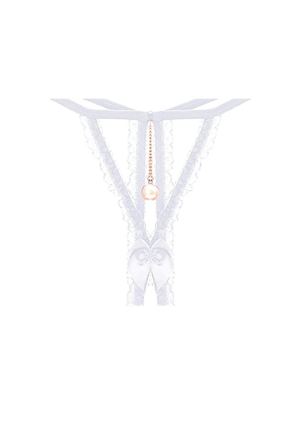 Lingerie Femme Sexy Ensemble Homme Sexy Hot y28.k Femmes Transparent Sexy Hot Open File Low Rise Lace Pearl String Creux Ense