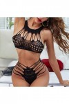 Ensemble Lingerie Sexy Femme éRotique Dentelle Jarretière Ensemble de Soutien-Gorge et de Culottes Sexy à Bretelles Elasticit