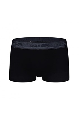 Beokeuioe Sous-vêtements pour homme - Boxer rétro avec taille souple - En coton mélangé doux et respirant, b noir, XXL