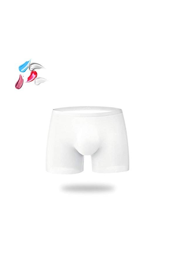 Lingerie Sexy Grande Taille Cher Slips sans Soudure 3D One Piece Briefs Respirants pour Hommes Ice Boxer Silk Culottes Linger