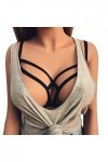 IKFIVQD Lingerie pour femme - Bustier à bretelles creux - Soutien-gorge cage - Soutien-gorge élastique - Lingerie sexy pour f