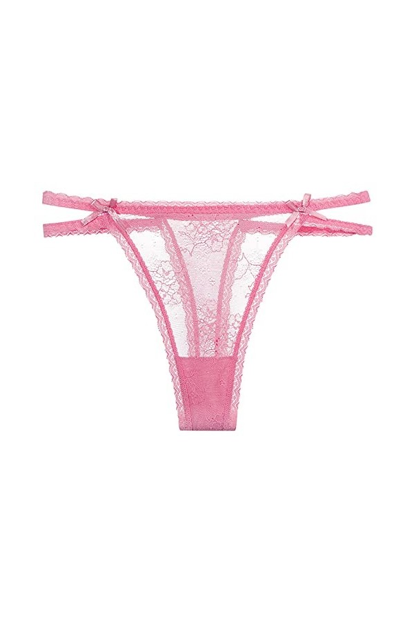 Générique String Femme Sexy Chic Hot Tanga Dentelle Culotte en Dentelle pour Femmes String Sexy pour Femmes Pantalon à Bretel