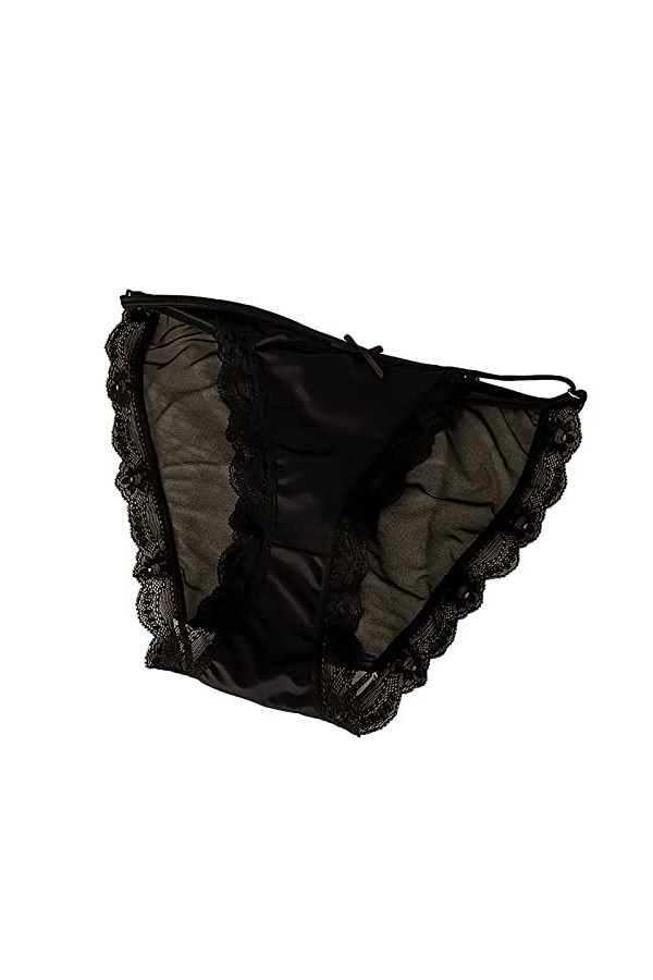 Ghemdilmn Sous-vêtements pour homme - Rouge - Personnalisé - Logo - Taille basse - String rayé - Bikini - Tangas personnalisé