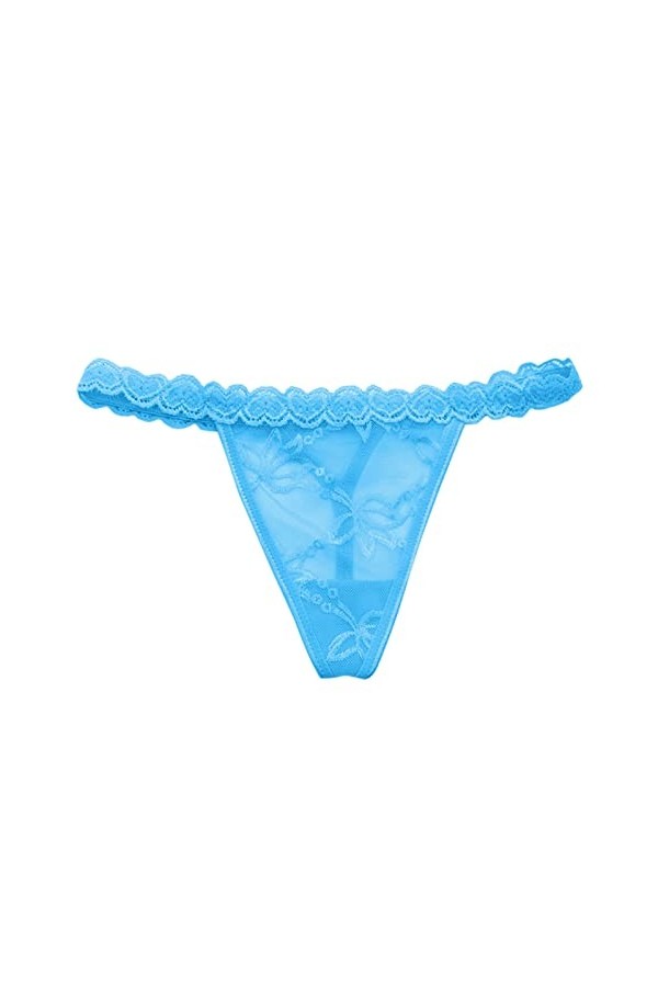 WSNDD Femmes Taille Basse Sexy Dames Thong Femmes T Pantalons Amour Dentelle Culotte Menstruelle Lot De 3