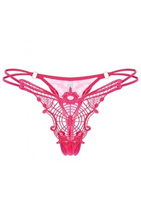 Mode Femmes Lady String Sexy Culottes String Dentelle Pantalon Dames Slips Culotte Halter sous VêTement MéMoires G-String